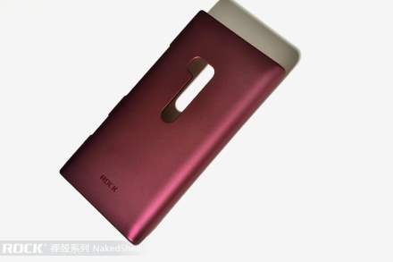 ROCK Nakedshell Rubberised Case for Nokia N9 - Burgundy Red