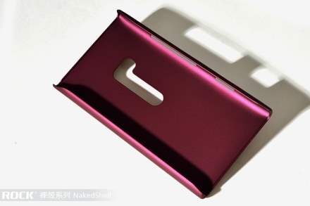 ROCK Nakedshell Rubberised Case for Nokia N9 - Burgundy Red