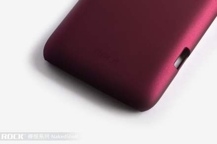 ROCK Nakedshell Rubberised Case for HTC Sensation XL - Burgundy Red