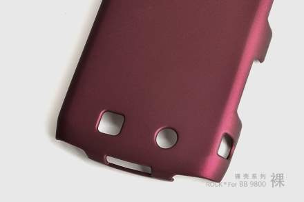 ROCK Nakedshell Rubberised Case for BlackBerry Torch 9810/9800 - Burgundy Red