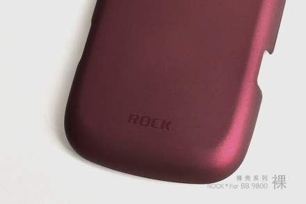 ROCK Nakedshell Rubberised Case for BlackBerry Torch 9810/9800 - Burgundy Red