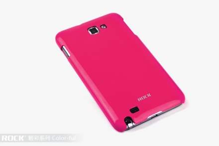 ROCK Nakedshell Colour Case for Samsung I9220 Galaxy Note - Glossy Pink Hard Case