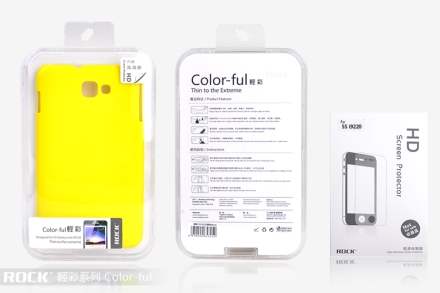 ROCK Nakedshell Colour Case for Samsung I9220 Galaxy Note - Glossy Yellow