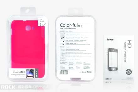 ROCK Nakedshell Colour Case for Samsung I9220 Galaxy Note - Glossy Pink