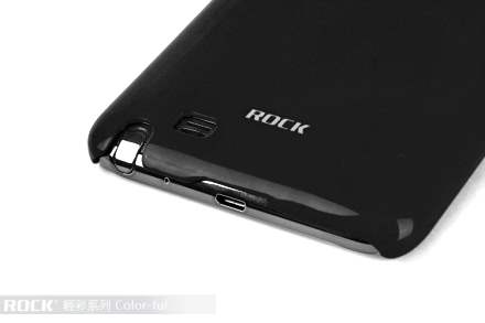 ROCK Nakedshell Colour Case for Samsung I9220 Galaxy Note - Glossy Black