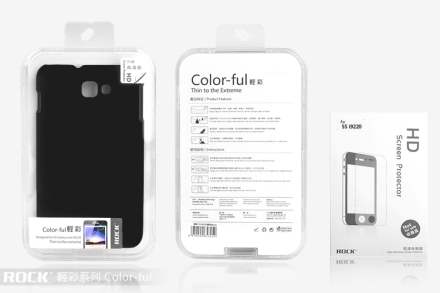 ROCK Nakedshell Colour Case for Samsung I9220 Galaxy Note - Glossy Black