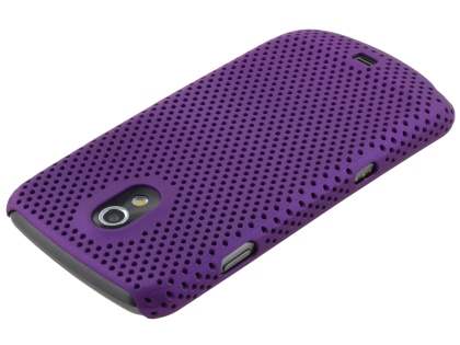 Samsung I9250 Google Galaxy Nexus Slim Mesh Case - Grape Purple