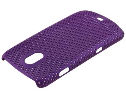 Samsung I9250 Google Galaxy Nexus Slim Mesh Case - Grape Purple