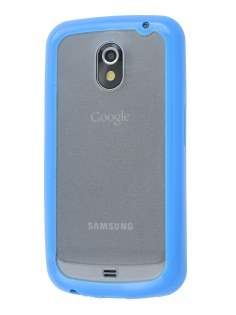 Samsung I9250 Google Galaxy Nexus Dual-Design Case - Blue/Clear Dual-Design Case