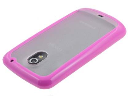 Samsung I9250 Google Galaxy Nexus Dual-Design Case - Pink/Clear