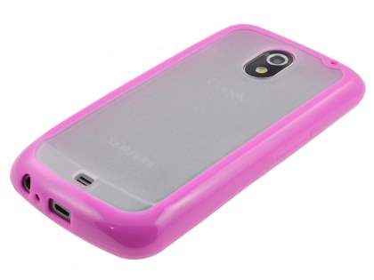 Samsung I9250 Google Galaxy Nexus Dual-Design Case - Pink/Clear