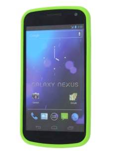 Samsung I9250 Google Galaxy Nexus Dual-Design Case - Green/Clear
