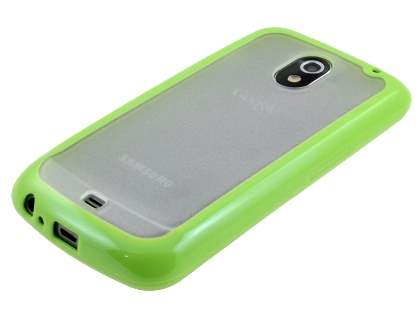 Samsung I9250 Google Galaxy Nexus Dual-Design Case - Green/Clear