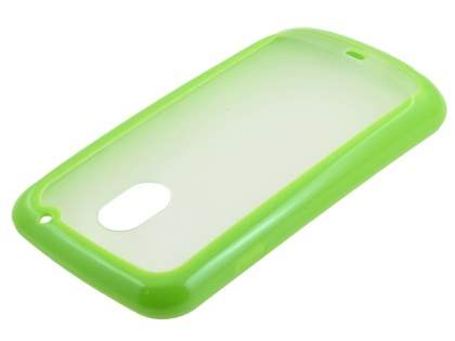 Samsung I9250 Google Galaxy Nexus Dual-Design Case - Green/Clear