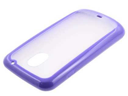 Samsung I9250 Google Galaxy Nexus Dual-Design Case - Purple/Clear