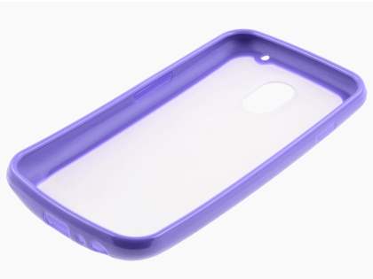 Samsung I9250 Google Galaxy Nexus Dual-Design Case - Purple/Clear