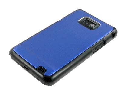 Brushed Aluminium Case for Samsung Galaxy S2 - Ocean Blue