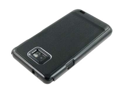 Brushed Aluminium Case for Samsung Galaxy S2 - Classic Black