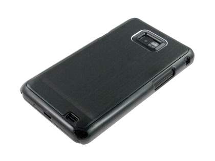 Brushed Aluminium Case for Samsung Galaxy S2 - Classic Black