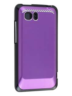 HTC Velocity 4G Brushed Aluminium Case - Grape Purple