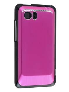 HTC Velocity 4G Brushed Aluminium Case - Hot Pink
