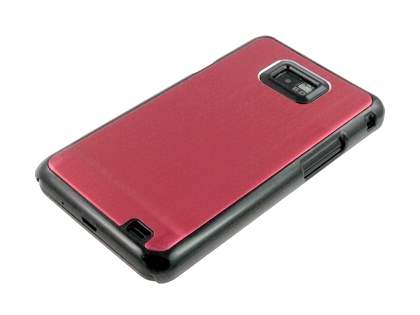 Brushed Aluminium Case for Samsung Galaxy S2 - Red