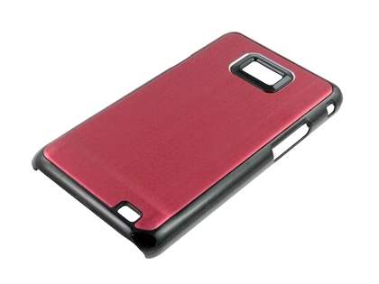 Brushed Aluminium Case for Samsung Galaxy S2 - Red