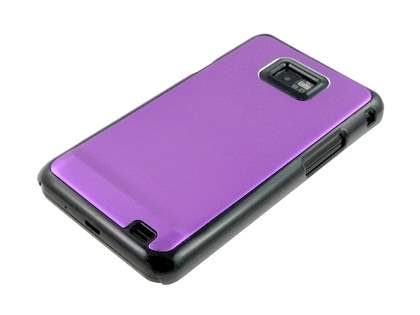 Brushed Aluminium Case for Samsung Galaxy S2 - Purple