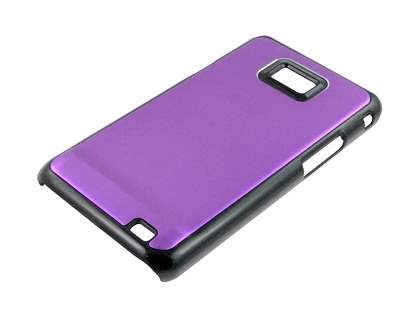Brushed Aluminium Case for Samsung Galaxy S2 - Purple
