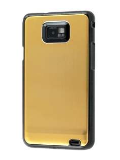 Brushed Aluminium Case for Samsung Galaxy S2 - Gold Hard Case