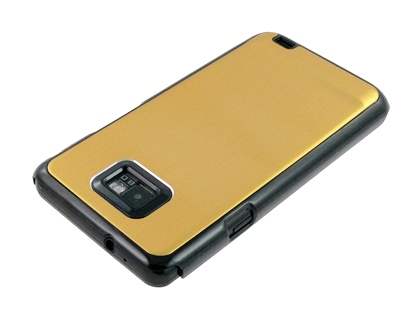 Brushed Aluminium Case for Samsung Galaxy S2 - Gold