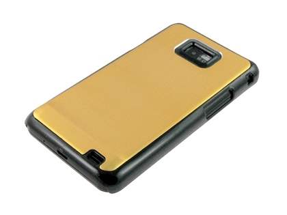 Brushed Aluminium Case for Samsung Galaxy S2 - Gold