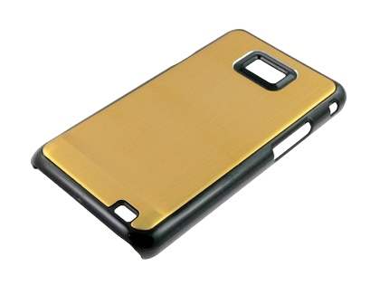 Brushed Aluminium Case for Samsung Galaxy S2 - Gold