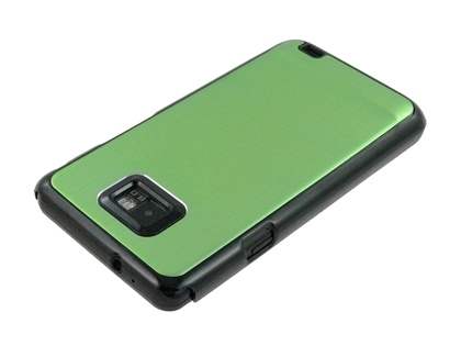 Brushed Aluminium Case for Samsung Galaxy S2 - Green