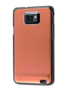 Brushed Aluminium Case for Samsung Galaxy S2 - Bronze Hard Case