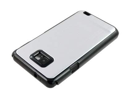 Brushed Aluminium Case for Samsung Galaxy S2 - Silver