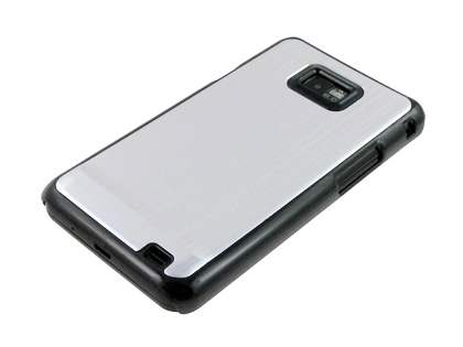 Brushed Aluminium Case for Samsung Galaxy S2 - Silver