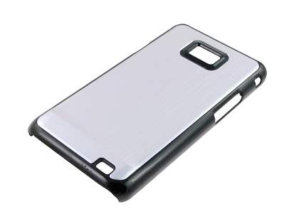 Brushed Aluminium Case for Samsung Galaxy S2 - Silver