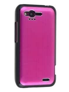 HTC Rhyme Brushed Aluminium Case - Hot Pink