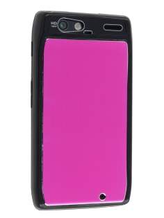 Motorola RAZR Brushed Aluminium Case - Hot Pink