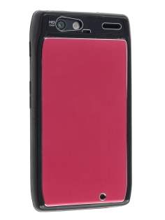Motorola RAZR Brushed Aluminium Case - Burgundy Red