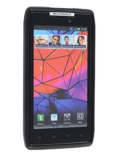 Motorola RAZR Brushed Aluminium Case - Burgundy Red