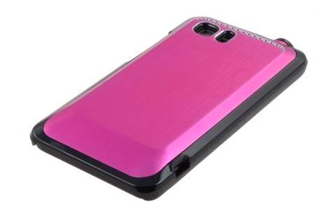 HTC Velocity 4G Brushed Aluminium Case - Hot Pink