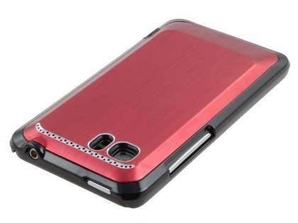 HTC Velocity 4G Brushed Aluminium Case - Burgundy Red