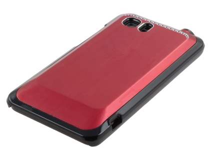 HTC Velocity 4G Brushed Aluminium Case - Burgundy Red