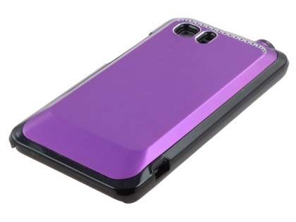 HTC Velocity 4G Brushed Aluminium Case - Grape Purple