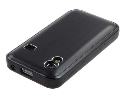 Samsung S5830 Galaxy Ace Brushed Aluminium Case - Night Black
