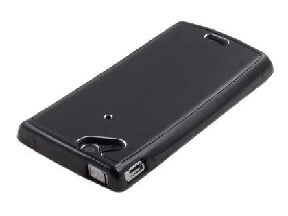 Sony Ericsson Xperia Arc/Arc S Brushed Aluminium Case - Night Black