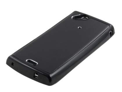 Sony Ericsson Xperia Arc/Arc S Brushed Aluminium Case - Night Black