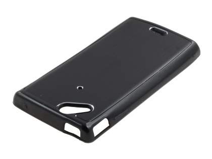 Sony Ericsson Xperia Arc/Arc S Brushed Aluminium Case - Night Black